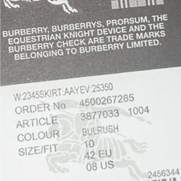 Burberry Skirt NWT - Picture 4 of 10